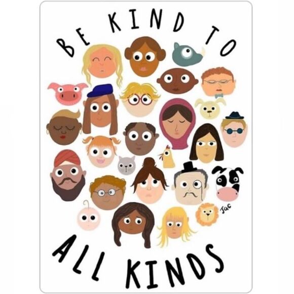 Be Kind To All Kinds Magnet - Picture 2 of 2